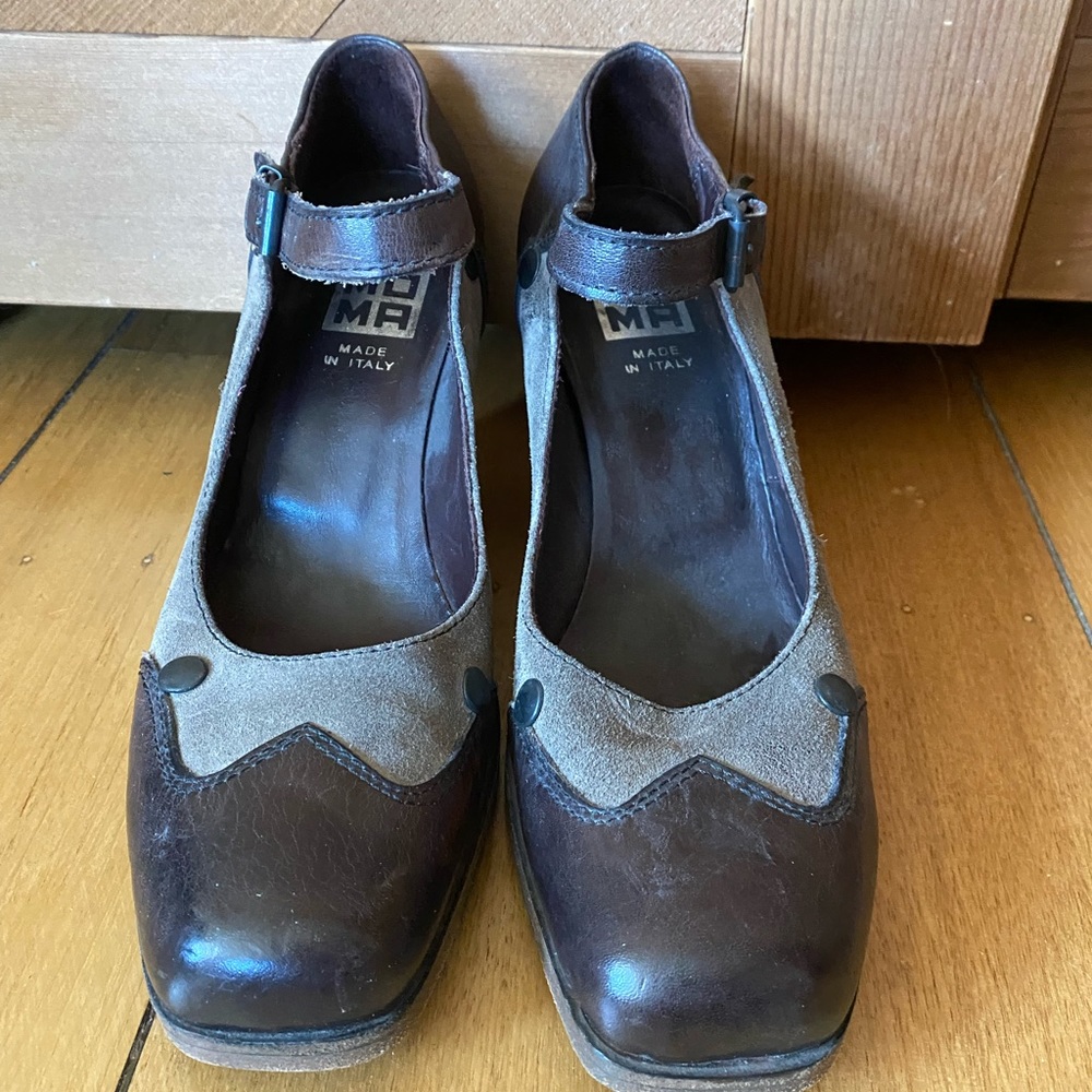 MOMA  Mary Janes Size 36  Tan/Brown Leather